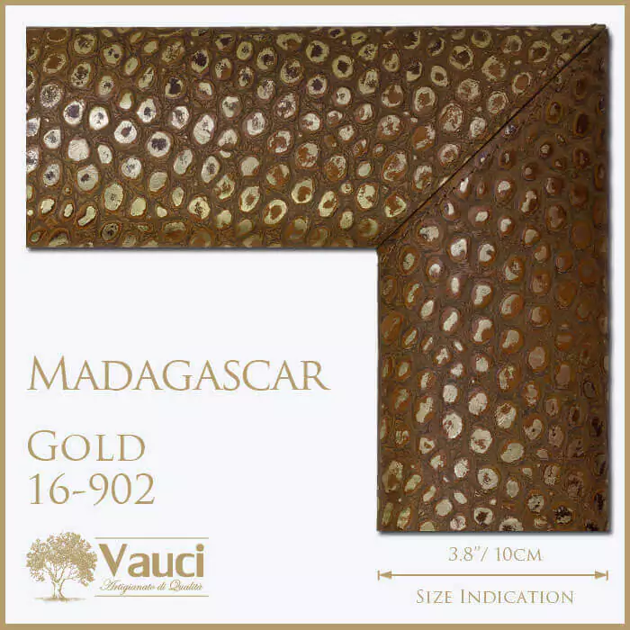 Madagascar Gold vauci mirror frame.