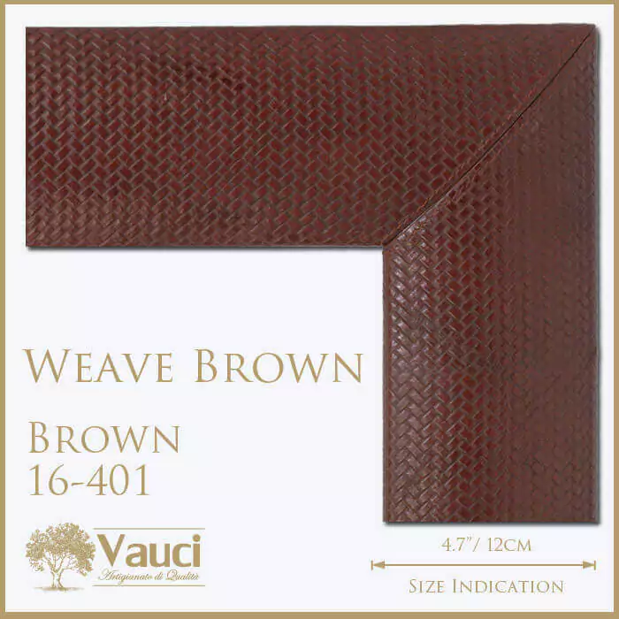 Weave Brown vauci mirror frame.