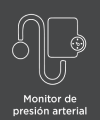 Blood pressure monitor option icon.