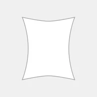 Outline of a customized shape on a gray background.