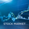 Digital stock market icon.