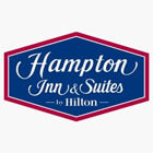 Hampton Inn and Suites by Hilton logo.