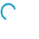 Touchscreen icon with gray hand and a half blue semicircle at the tip of its index finger.