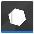 Logo of Freeletics is a black and dark gray square with a white border and a white hexagon inside.