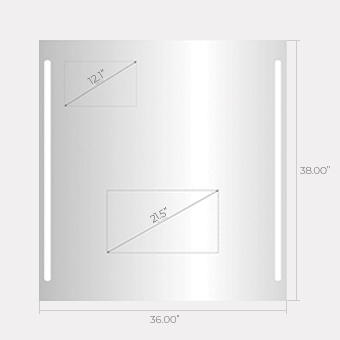 QAIO11042 (36" W x 38" H with 21.5" TV)