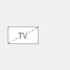An icon representing a television located at the middle left.