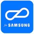 PEAR logo is a white infinity symbol logo on a blue background with the text for Samsung below it.