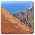 Treadmill Trails logo shows a mountain with orange sand and rock formations with blue ocean under.