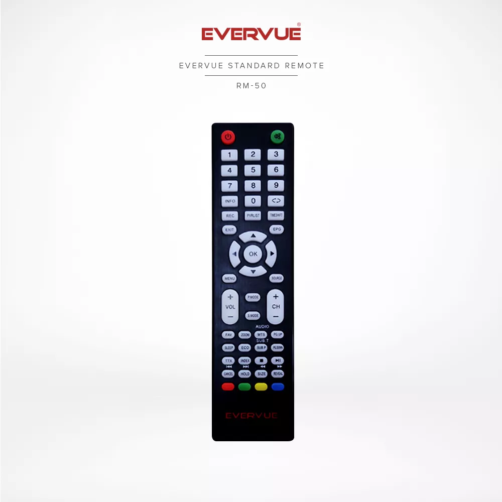 Control Remoto Estándar Evervue (Negro) (RM-50)