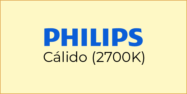 Luz Cálida Philips (2700K)