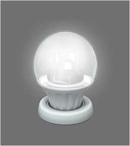 B110CBombilla Transparente, Luz Fría (6000K)