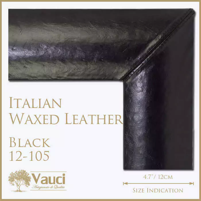 Italian Waxed Leather Black