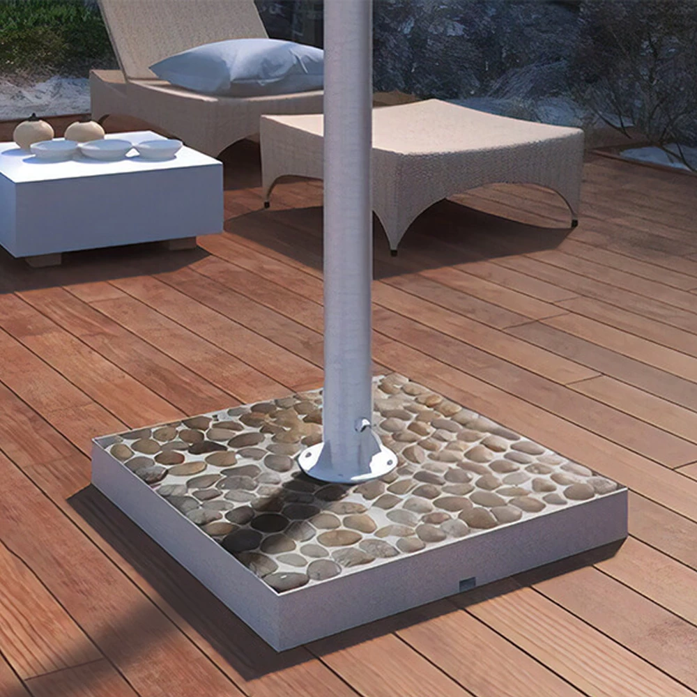 Piedras Fluviales Blancas/Beige (COSMT-SB-32-WBRS)