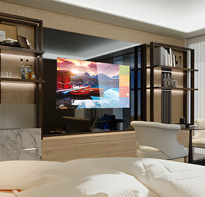Mirrorvue Mirror TV installed in a hotel