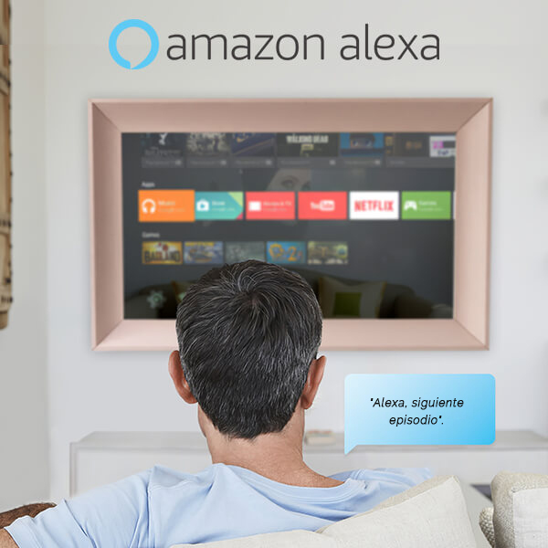 Built with Amazon Alexa for a more convenient interaction.