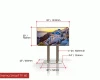 Cinema TV 60 with dual pedestal stand displaying various measurements thumbnail.